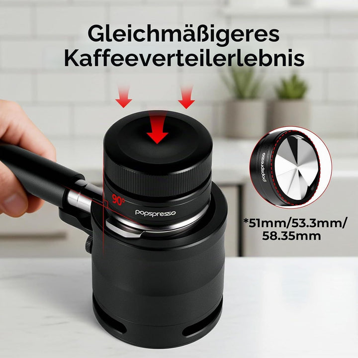 58,35mm-Kaffeeverteiler, doppelt gelagerter und schnell rotierender magnetischer Espressoverteiler,