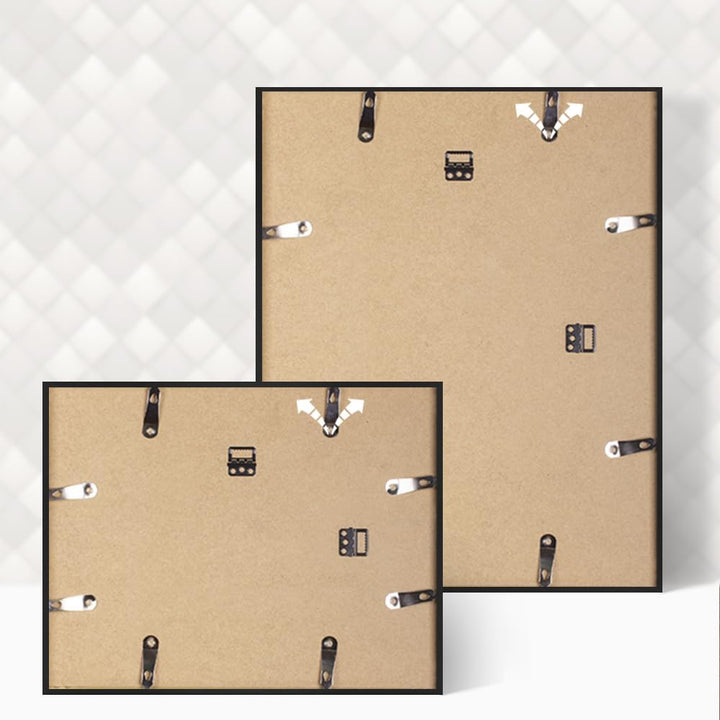 Bildershop-24 Bilderrahmen Milano Aluminium Alubilderrahmen 90 x 90 cm Aluminium Natur Fotorahmen, W