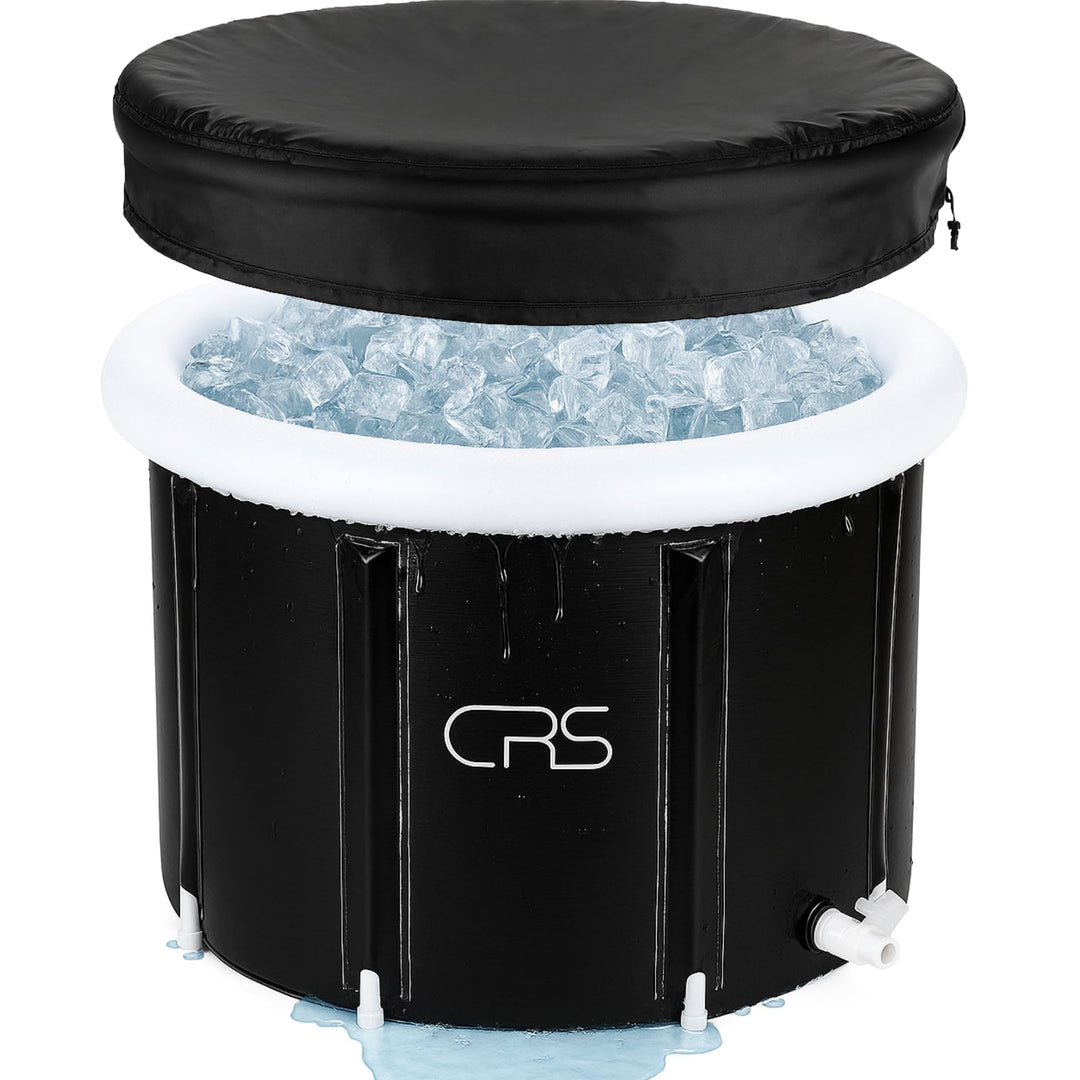 CRS Eisbaden Tonne Outdoor | faltbare Eistonne | Eisbadewanne für Erwachsene | Eisfass/Ice Bath Tub