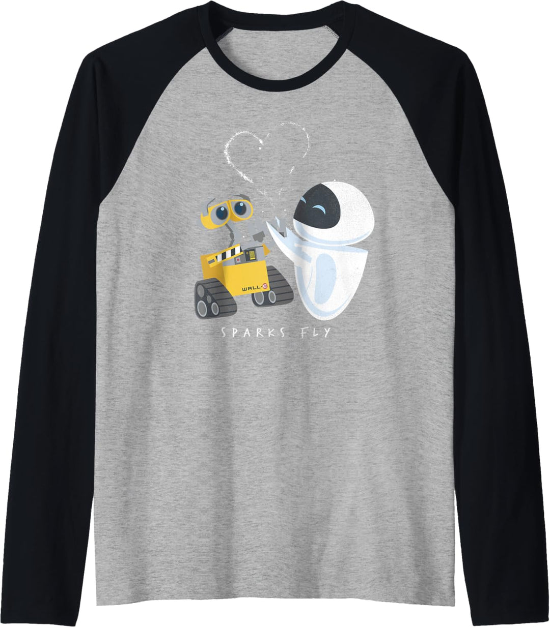 Disney Pixar Wall-E & Eve Sparks Fly Portrait Raglan