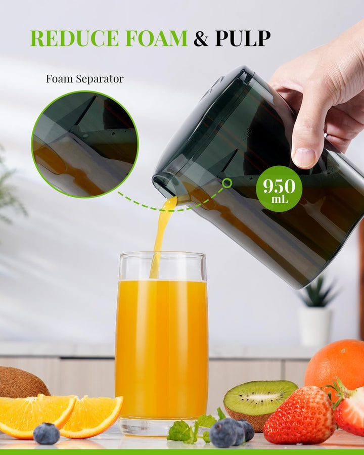 GDOR Entsafter 800W Juicer aus Edelstahl 76mm Grossem Mund Entsafter Gemüse und Obst 3 Geschwindigke