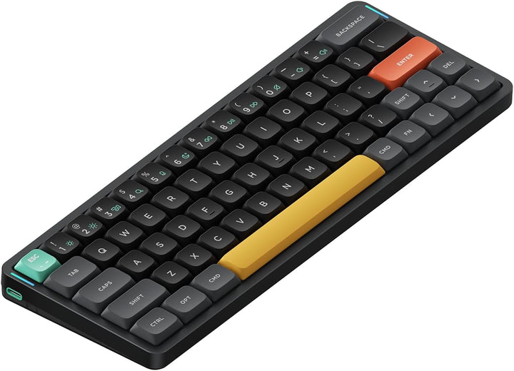 nuphy Air60 v2 Mechanische Tastatur QMK/VIA, 60% Low Profile Kabellose Tastatur, Bluetooth 5.1, 2.4G