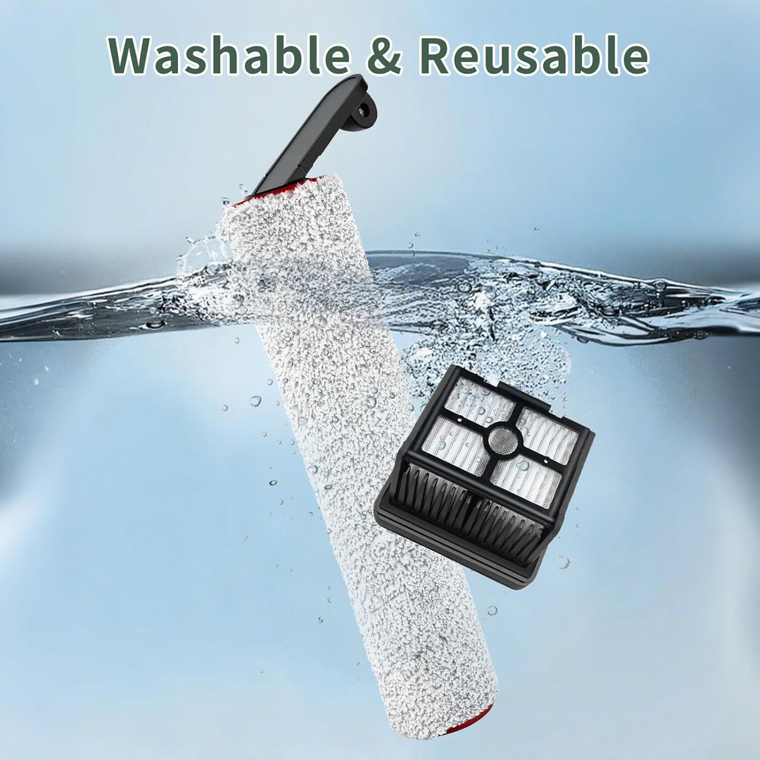 PeakLife Bürstenrolle + Filter Zubehör Nur für Dreame H12 Pro, H12 Dual, 3 Bürstenrolle, 3 Filter, 1