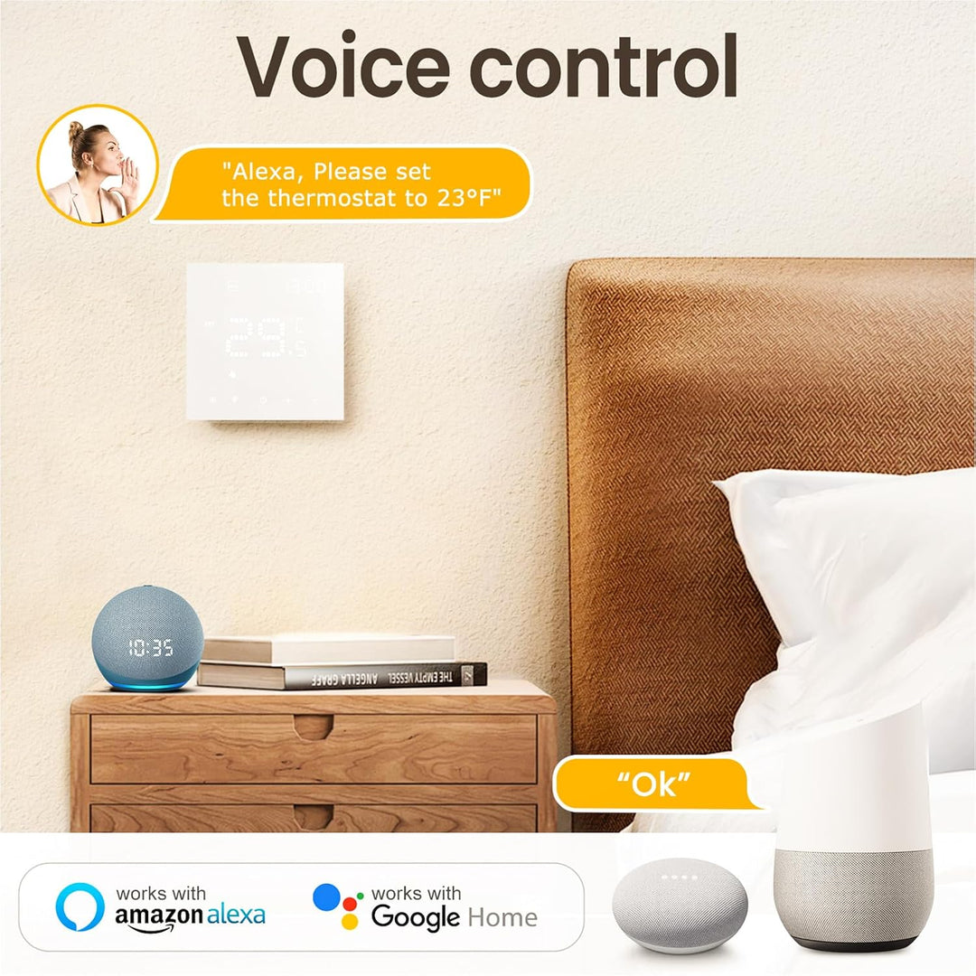 AVATTO Thermostat Für Wasser Fussbodenheizung und Gasboiler, Smart WiFi Thermostat Programmierbar Ra