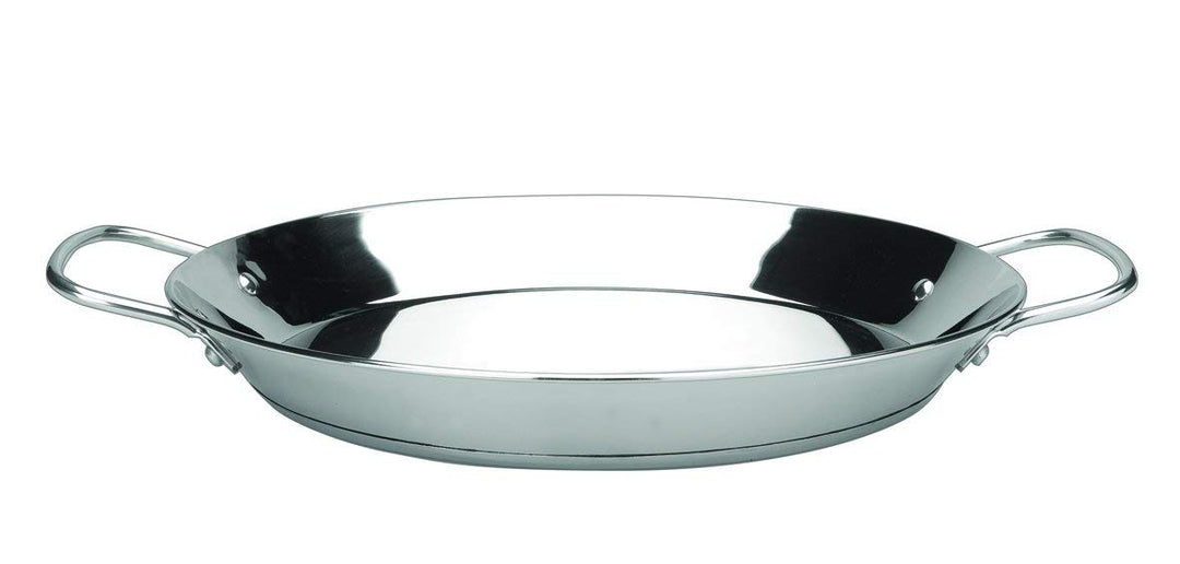 IBILI PAELLERA INOX Premier 32 CMS, Stainless Steel, Silber, 32 cm 32 x 32 x 8 cm, 32 x 32 x 8 cm