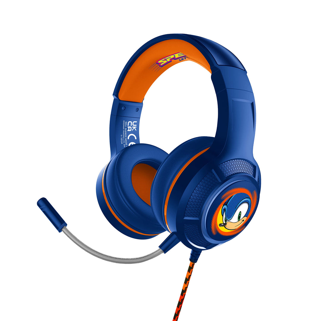 OTL Technologies Sonic The Hedgehog Pro G4 Wired Gaming Headphones Blue