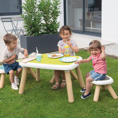 Smoby - Kid Tisch Lime - Stylischer Design-Kindertisch der Kid-Möbellinie, ideal für In- und Outdoor