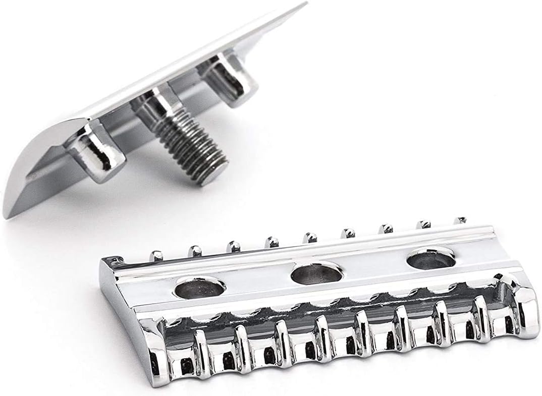 MÜHLE Traditional traditioneller Sicherheitsrasierer - Rasierhobel mit offenem Kamm - Griff aus verc