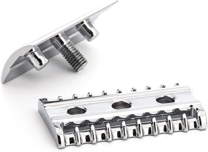 MÜHLE Traditional traditioneller Sicherheitsrasierer - Rasierhobel mit offenem Kamm - Griff aus verc