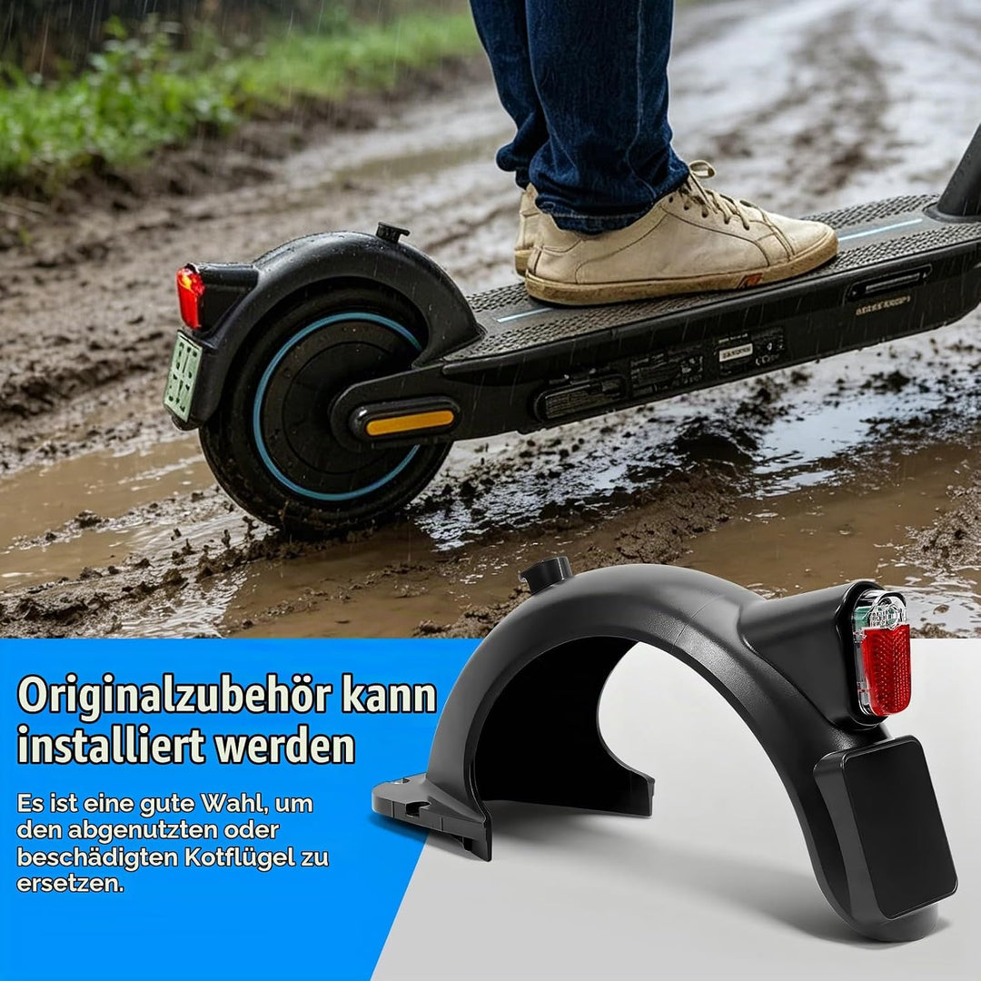 SYACHI Hinterer Kotflügel Electric Scooter mit LED Rückleucht &amp; Haken Zubehör, Scooter Schutzblech E