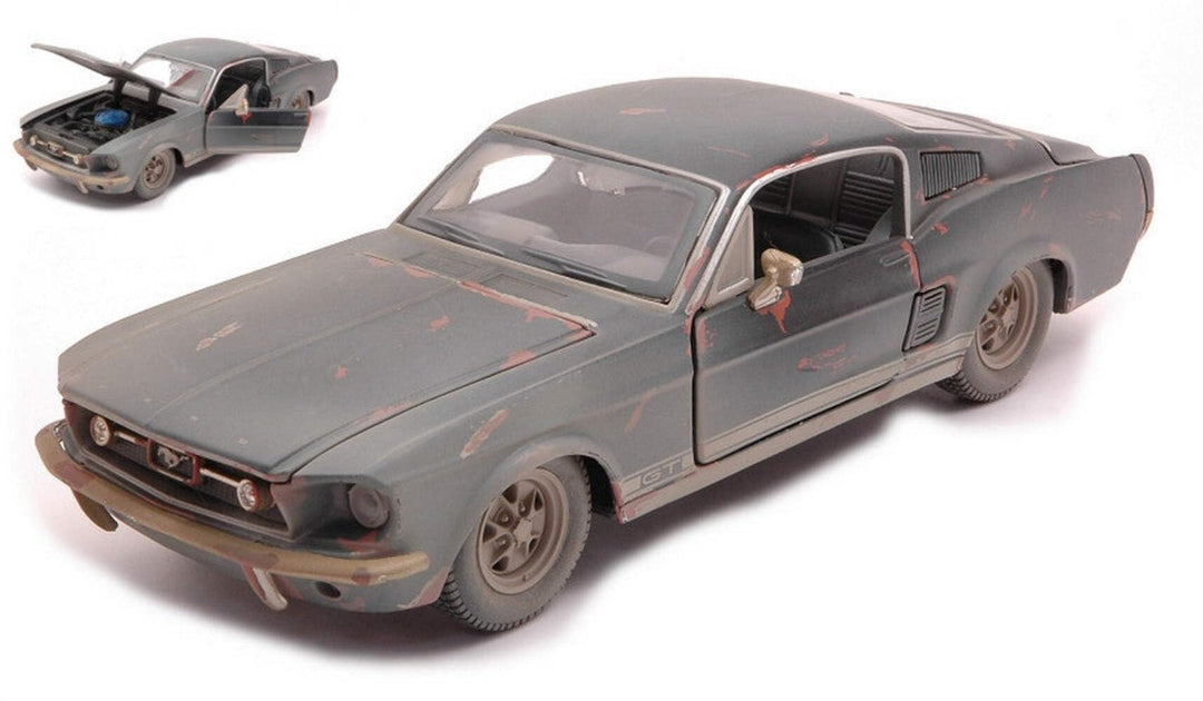 Maisto Scale Modell KOMPATIBEL MIT Ford Mustang Old Friends 1967 Dirty Version Black 1:24 MI32142