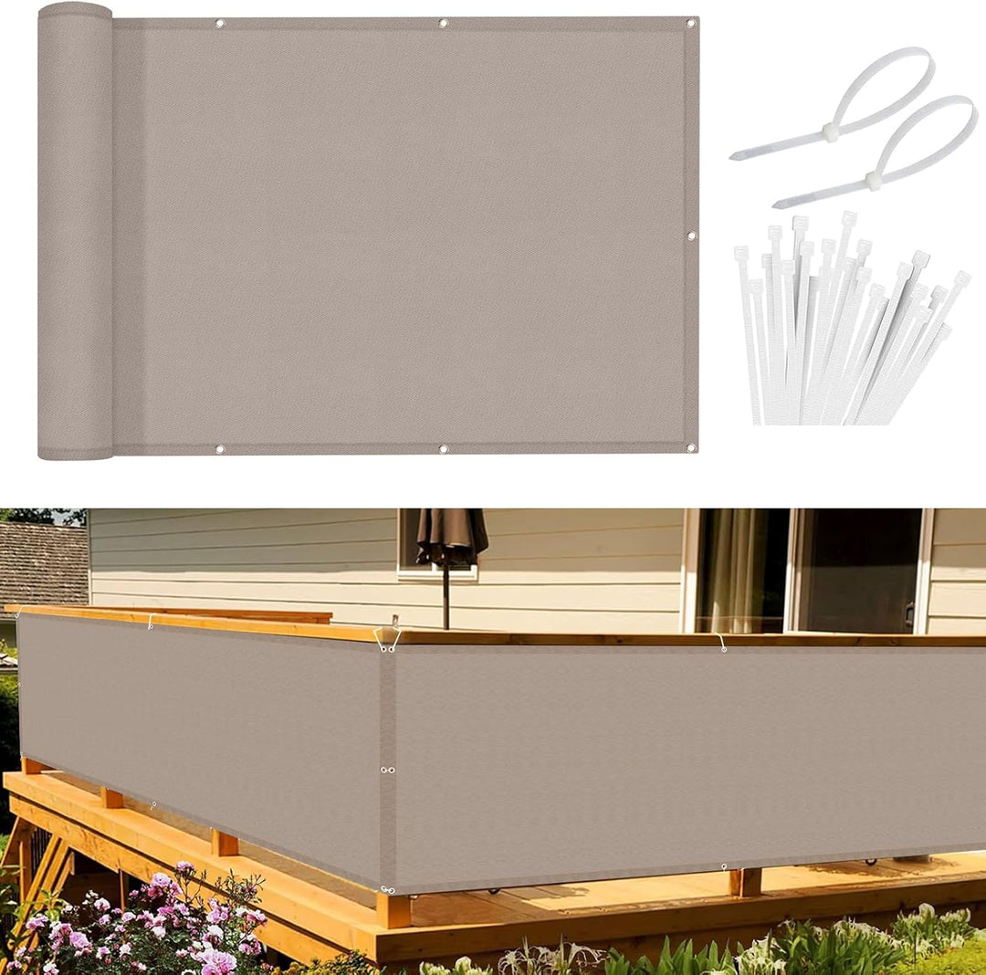 Sunnylaxx Balkon Sichtschutz Balkonabdeckung 90x800 cm Windschutz Blickdichte Balkonumspannung,Balko