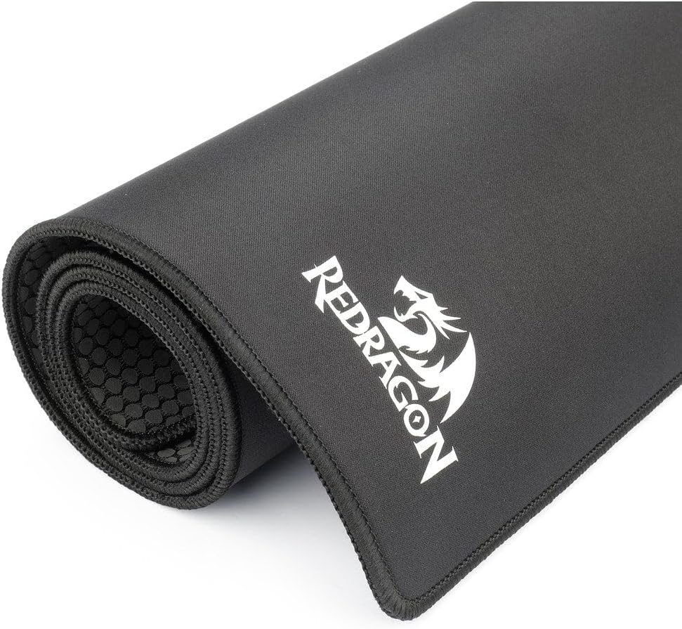 REDRAGON P032 Flick XL Mousepad Mauspad mit genähten Kanten, wasserdicht, für Arbeit, Spiele, Büro,