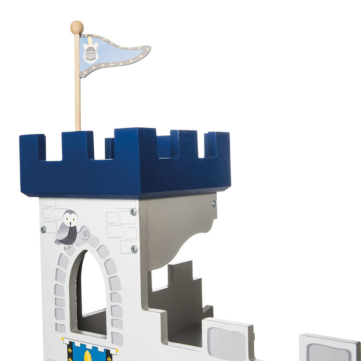 roba Ritterburg '3in1', Holz Burg Set, 2 Burgen steckbar zu einem grossen Fort
