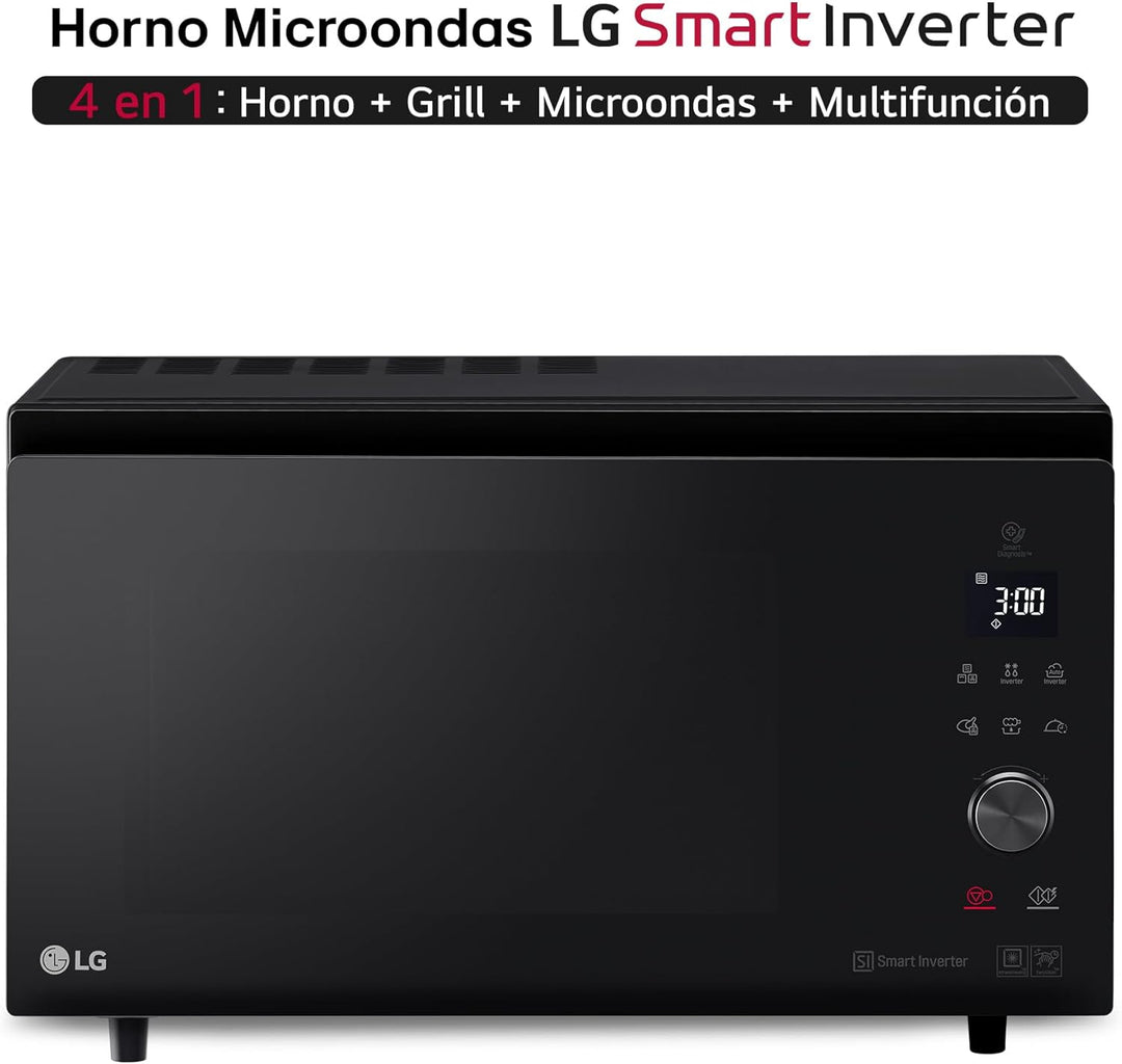 Micro-ondes avec Gril LG MJ3965BPS 39 L 1200W Noir Multicolour, Multicolour