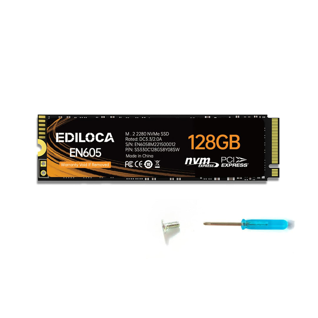 Ediloca M.2 SSD NVMe PCIe Solid State Drives Interne SSD (2150MB/s, 128GB) 128GB 2150MB/s, 128GB 215