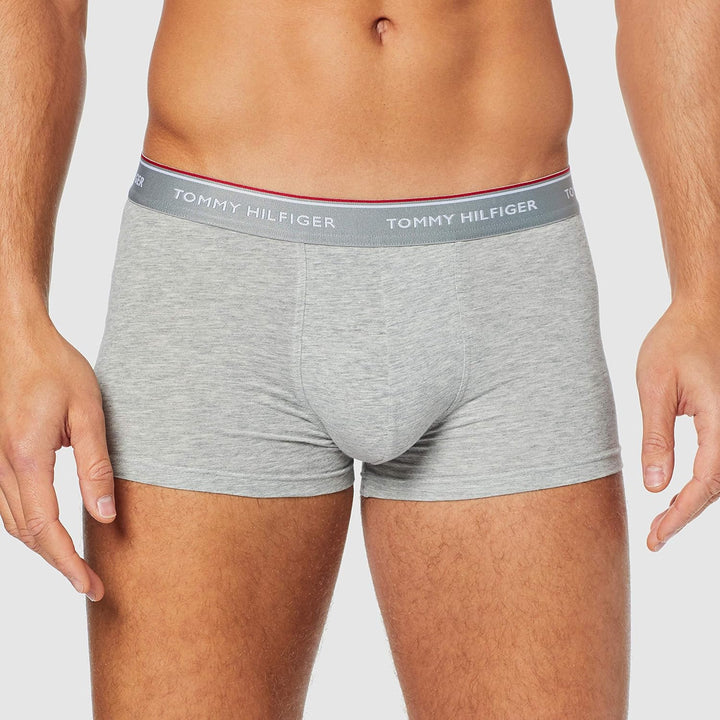 Tommy Hilfiger Herren Trunk (3er Pack) S Mehrfarbig (Black/Grey Heather/White), S Mehrfarbig (Black/