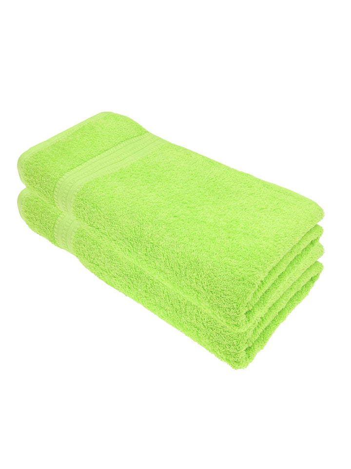 Julie Julsen Bio Badetuch-Set 2 STK. 100x150 Apfelgrün 100% Baumwolle Frotte 550g/m² Apfelgrün 100 x