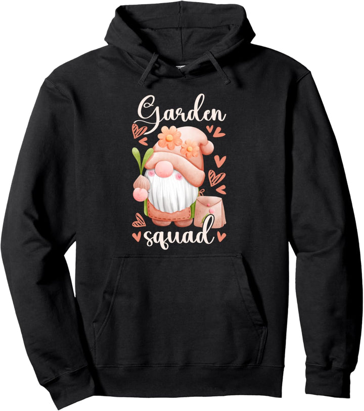 Gartenzwerg mit Zwiebel, Garten, Wichtel, Herzen Pullover Hoodie