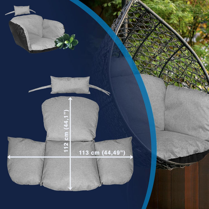EDANTI Gartenkissen Polster Kissen für Hängesessel Storchennest Hängekorb Schaukel Wasserdicht Dekor