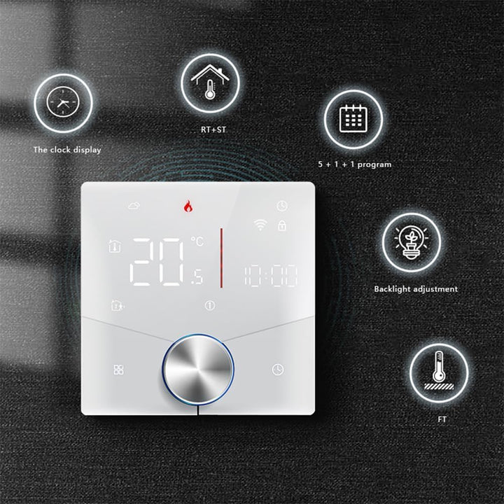 Decdeal WiFi Thermostat für Wasser Fussbodenheizung Und Gas Boiler Steuerung,kompatibel Alexa, Googl