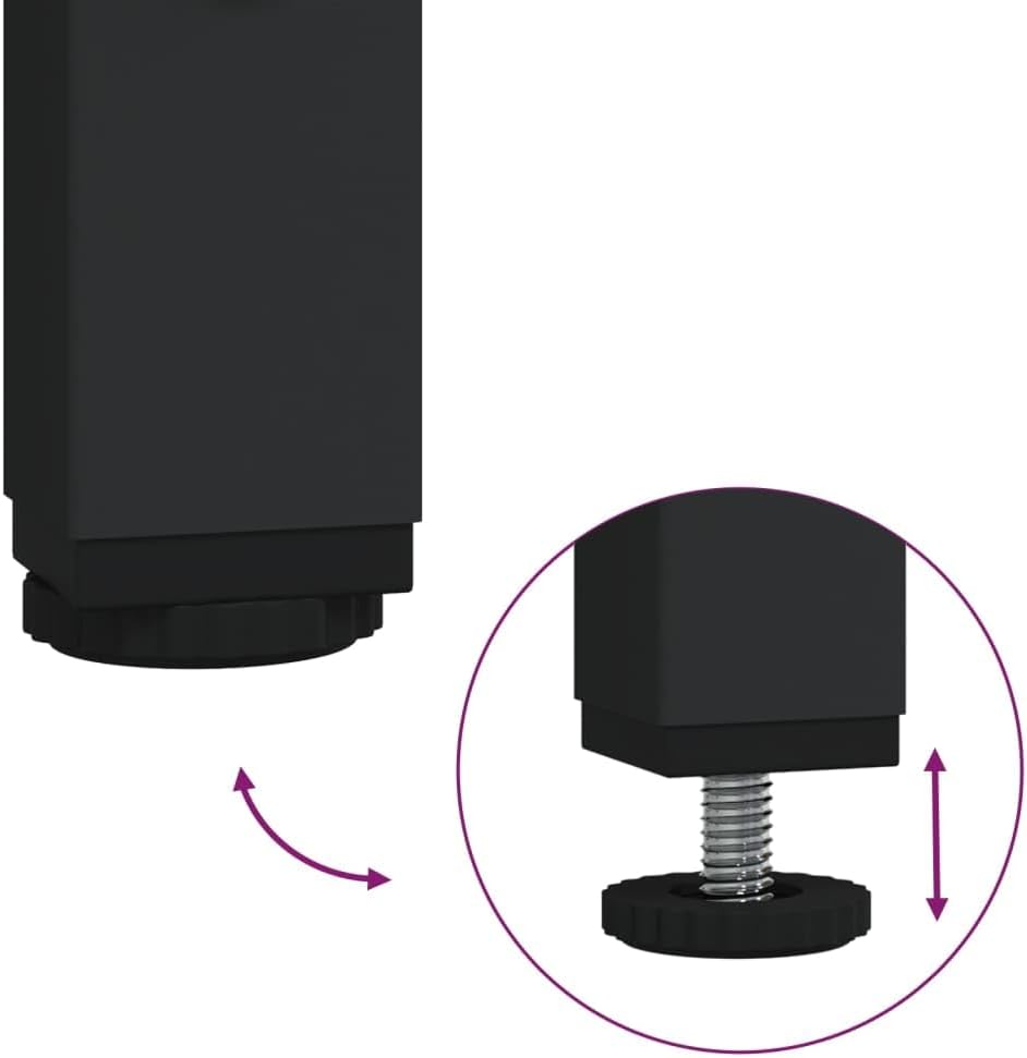 Libreria rovere fumo 80x33x70,5 cm Legno Multistrato e Acciaio