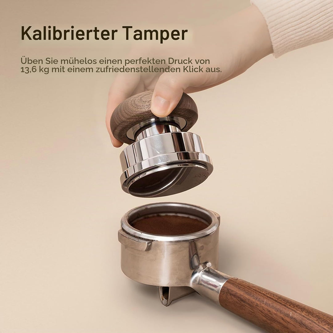 TIMEMORE Espresso Tamper-Set 58,4 mm mit WDT-Werkzeug, selbstnivellierendem Tamper und Gravity-Distr