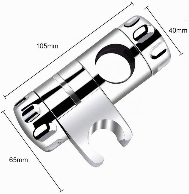 tooloflife Duschkopfhalter, verstellbar, Chrom, für 25 mm Duschstange, 2 Stück, 2