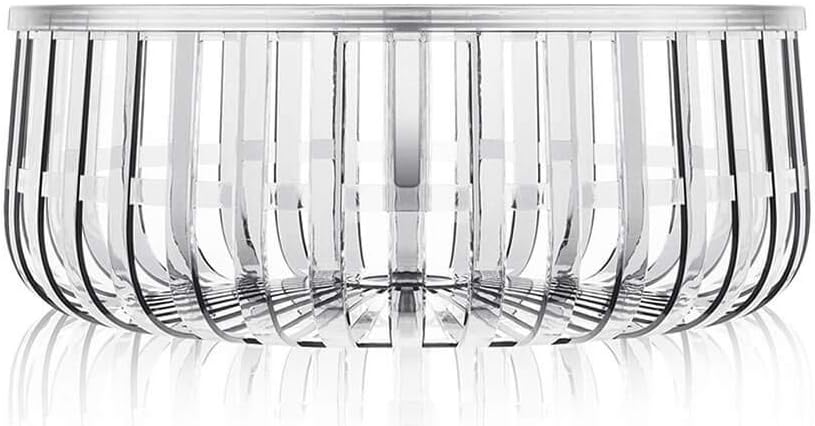 Kartell Panier, Bambus, Crystal, 61 x 21 x 61 cm Cristallo, Cristallo