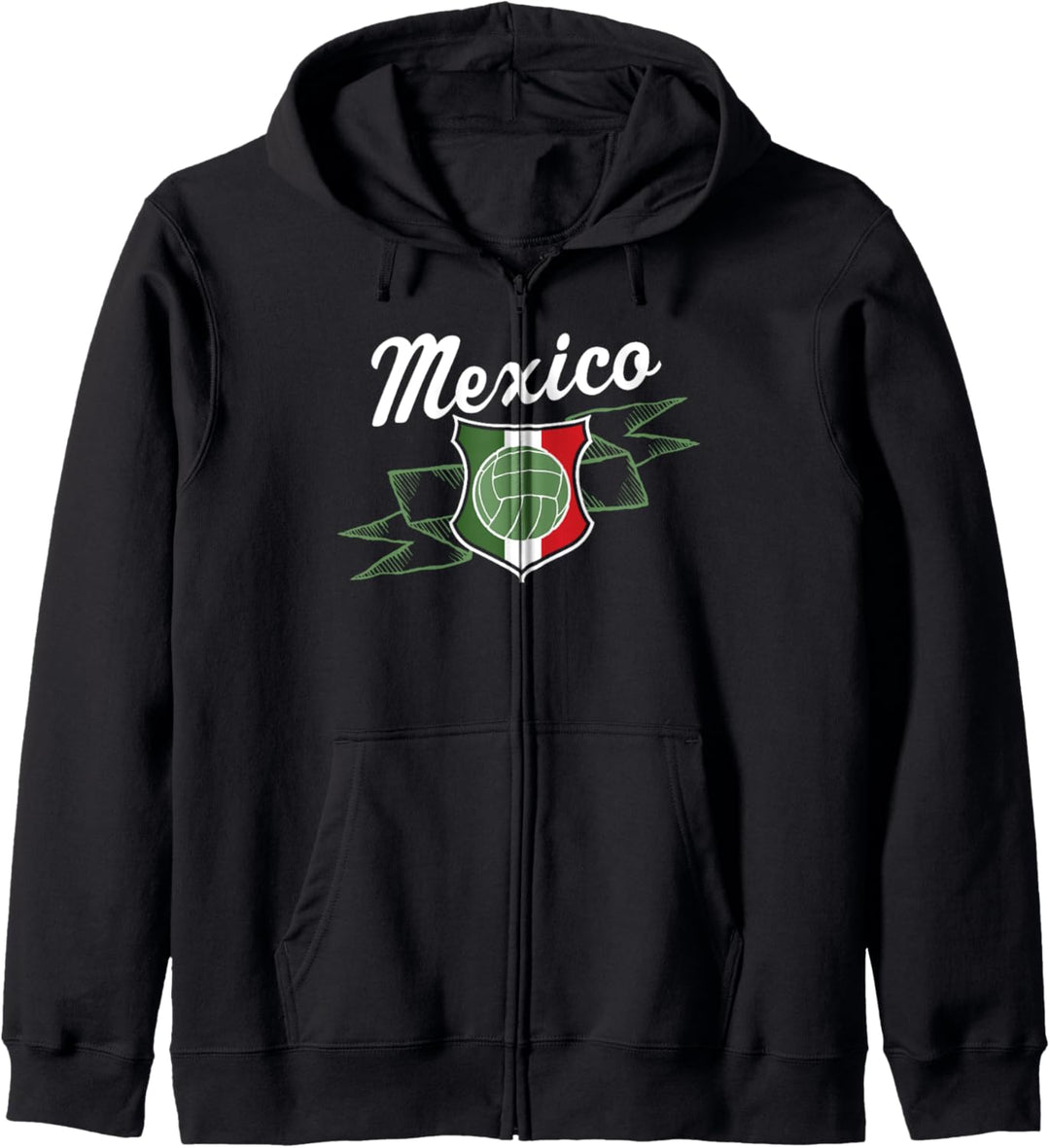Mexico Soccer Waving Banner Kapuzenjacke