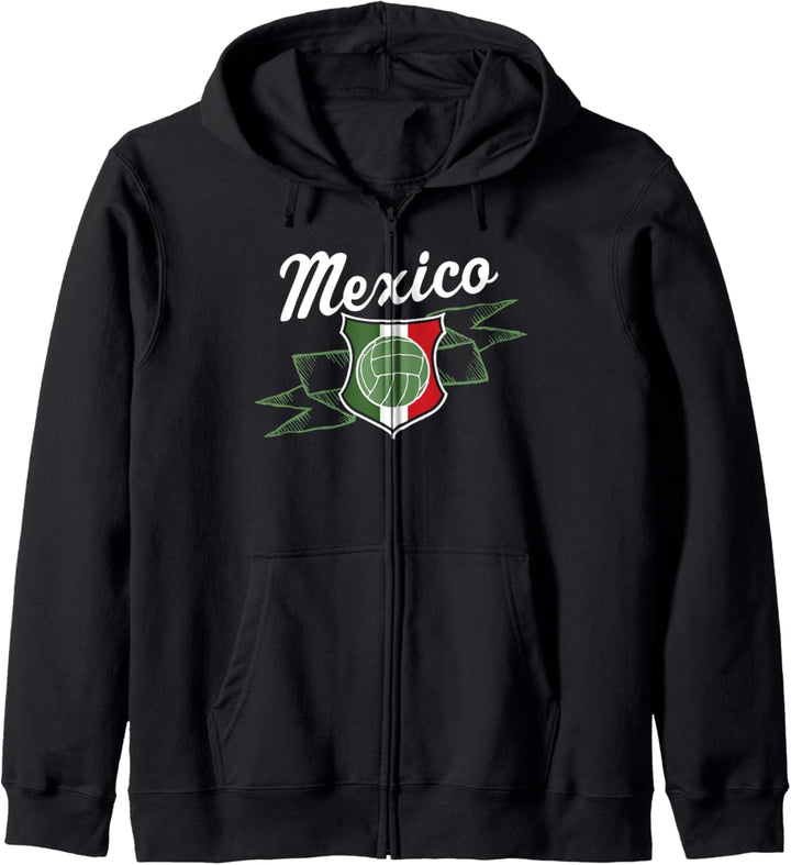 Mexico Soccer Waving Banner Kapuzenjacke