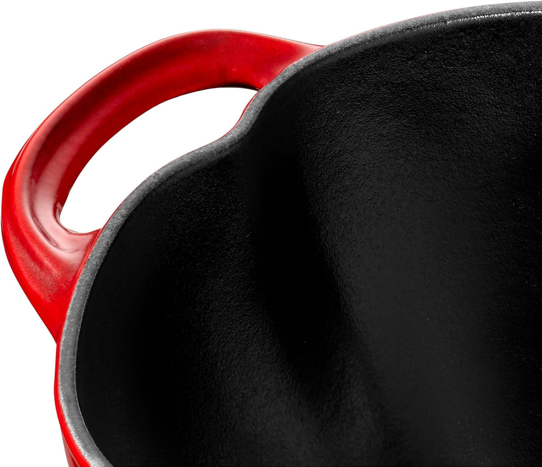 STAUB Cocotte Tomate 25 cm kirschrot Bräter, Gusseisen, 35 x 24 x 16.5 cm, Kirschrot