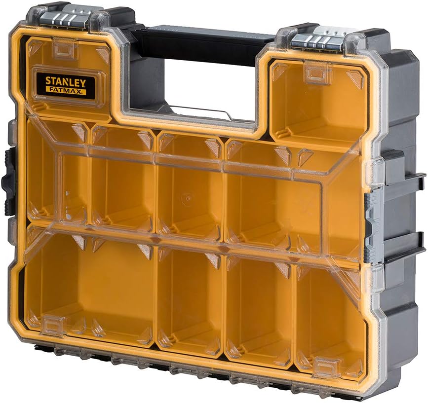 Stanley FatMax Profi-Organizer &amp; FatMax Aufbewahrungsbox (44.29 cm x 35.60 cm x 11.00 cm, tiefe Fäch