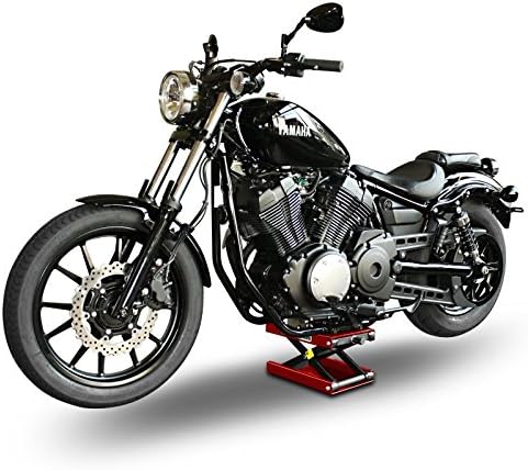 ConStands - Motorrad-Hebebühne für Chopper/Custombike Springer Special Hydraulisch Sicherung Rot CB8