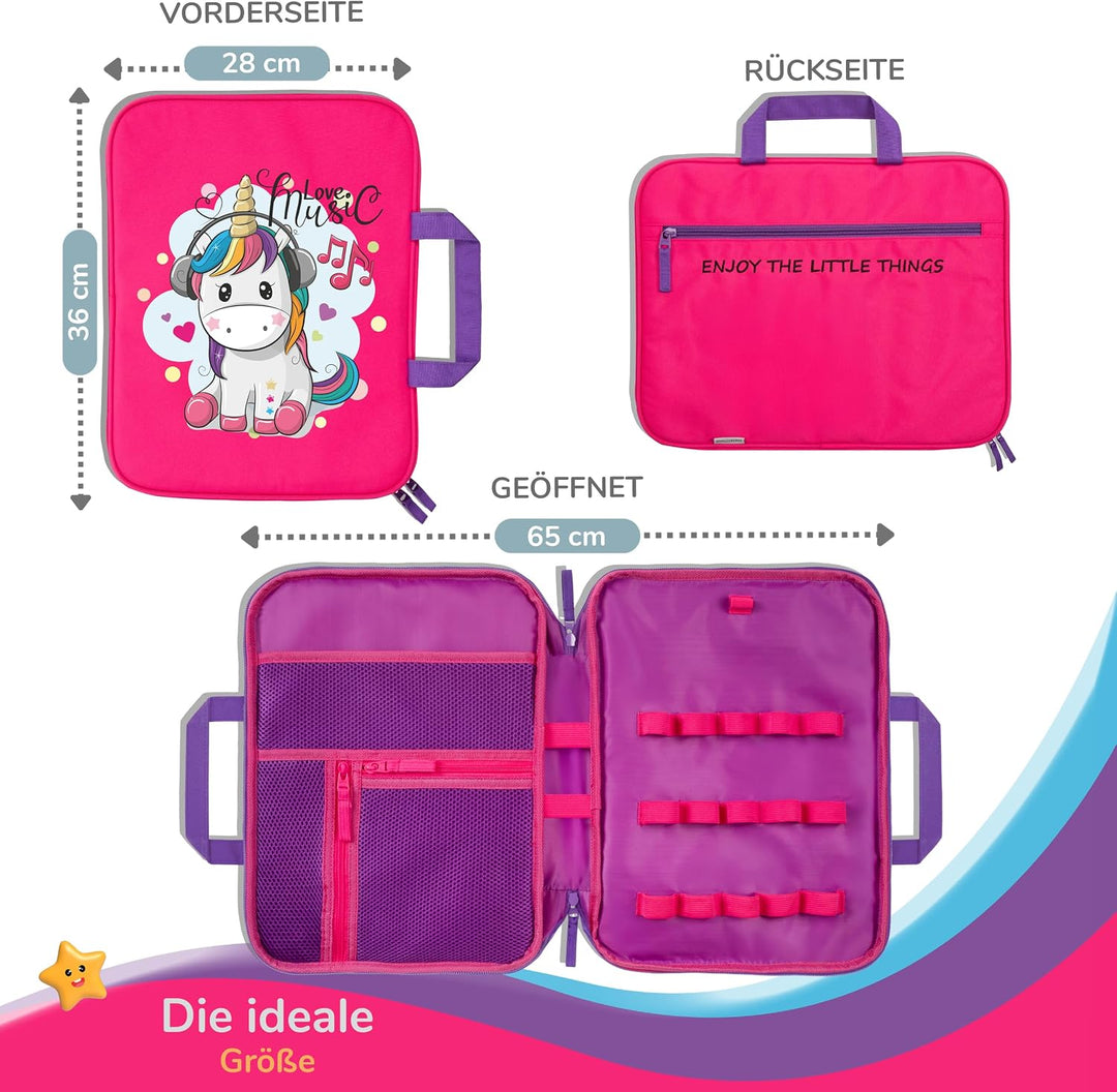 GRINSEZWERGE Tasche für Edurino & Tonie Figuren, TipToi Stift und Kinder Tablet | Sammel-Mäppchen mi