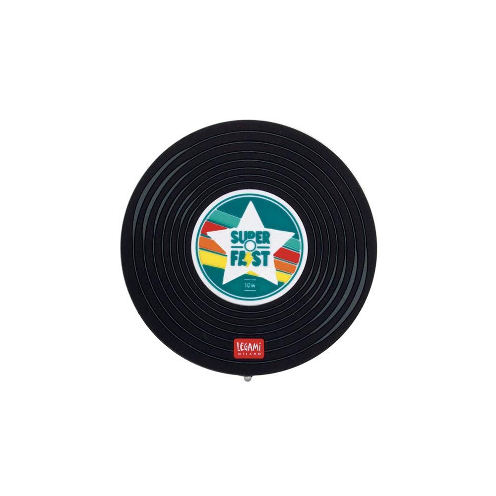 Legami Super Fast - Kabellose Aufladestation - Vinyl Mehrfarbig (Vinyl), Mehrfarbig (Vinyl)