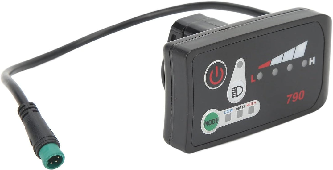 E-Bike-Display, Langlebiges und Verschleissfestes E-Bike-Datenanzeigemessgerät, Kleines, Leichtes LE