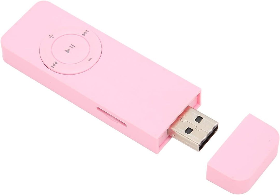 ASHATA MP3-Player, USB-MP3-Player, Schüler-MP3-Player, Walkman, Verlustfreier Sound, Plug-in-Speiche