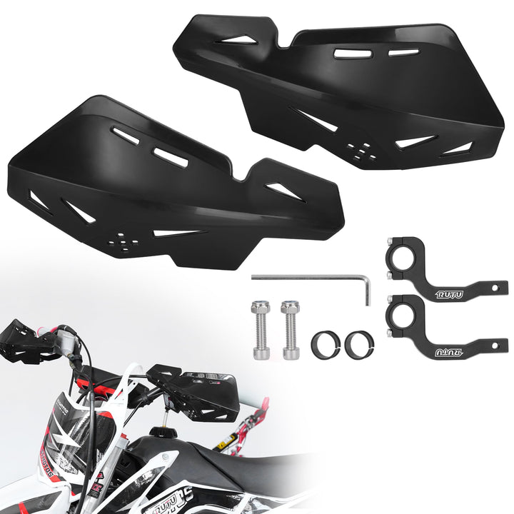 JIAYAN 7/8'' 22mm Dirt Bike Handschützer, Lenker Handschützer Schutz mit CNC Halterung Paar für Moto