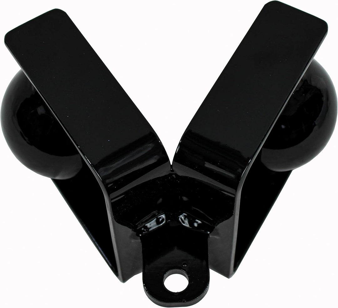 Zweihand Kugelgriff, Double Balled Rowing Handle, Arm und Griffkraft Trainingsgerät, Schwarz, doppel