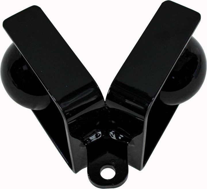 Zweihand Kugelgriff, Double Balled Rowing Handle, Arm und Griffkraft Trainingsgerät, Schwarz, doppel