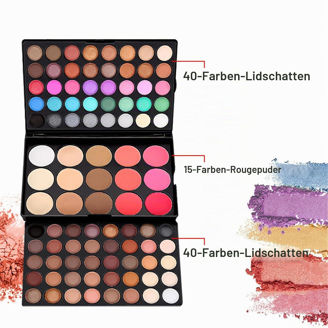 BrilliantDay Mehrzweck Make-up-Set All-in-One Make-up-Geschenkset Kosmetik-Palette Starter Kit Lipgl