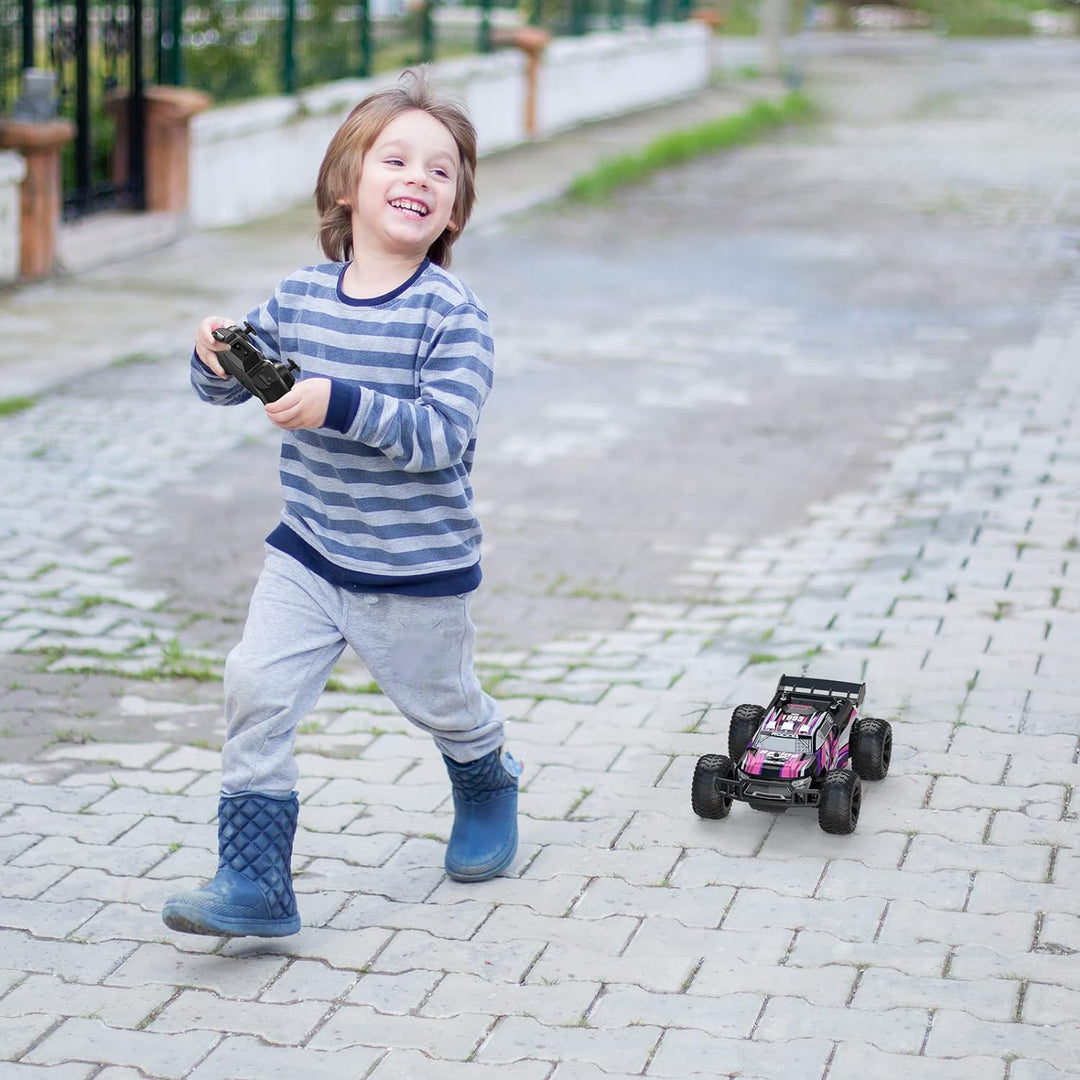 Kizeefun Ferngesteuertes Auto, RC Autos für Kinder mit 360° Stunt Rennauto, 2.4GHz Fernsteuerung Off