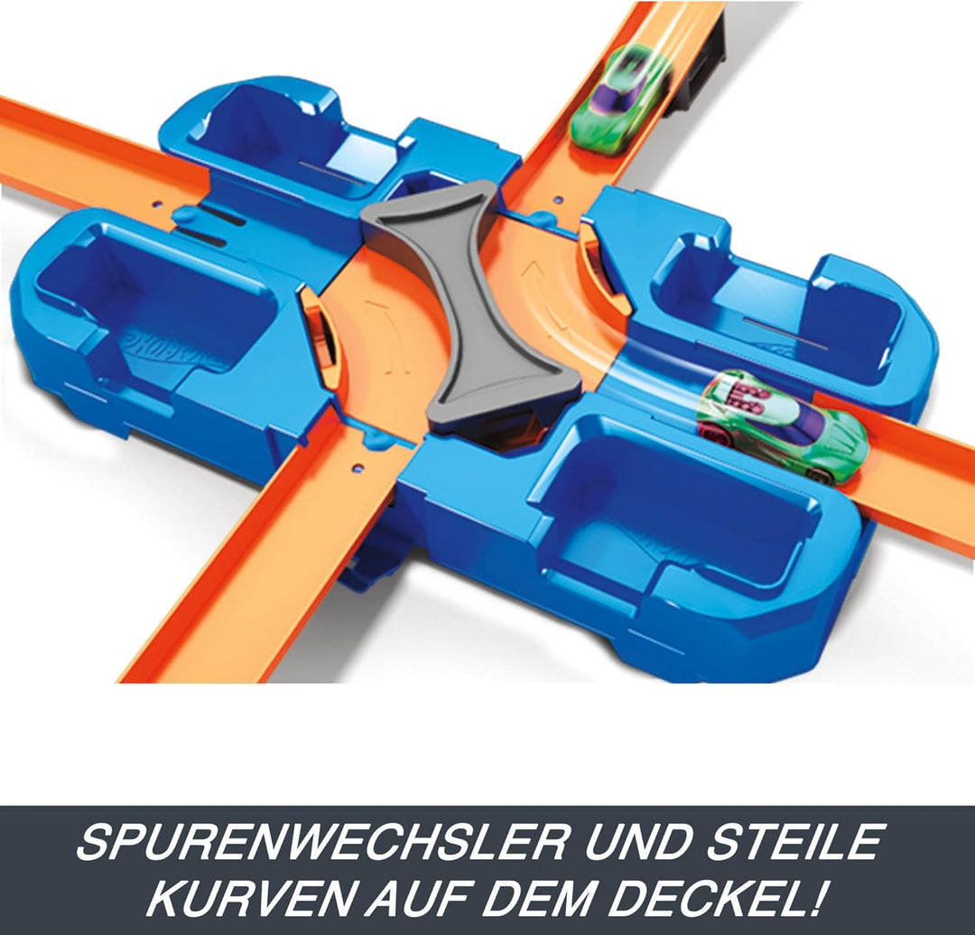 Hot Wheels GGP93 - Track Builder Stunt Box, Spielzeug Autorennbahn, Kinderspielzeug-Geschenkset für