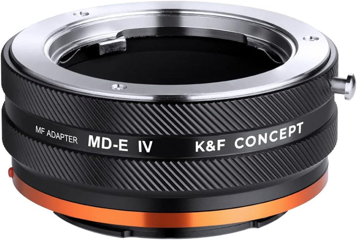 K&F Concept Objektivadapter MD-NEX IV Manueller Fokus Kompatibel mit Minolta Rokkor (SR/MD/MC) Objek