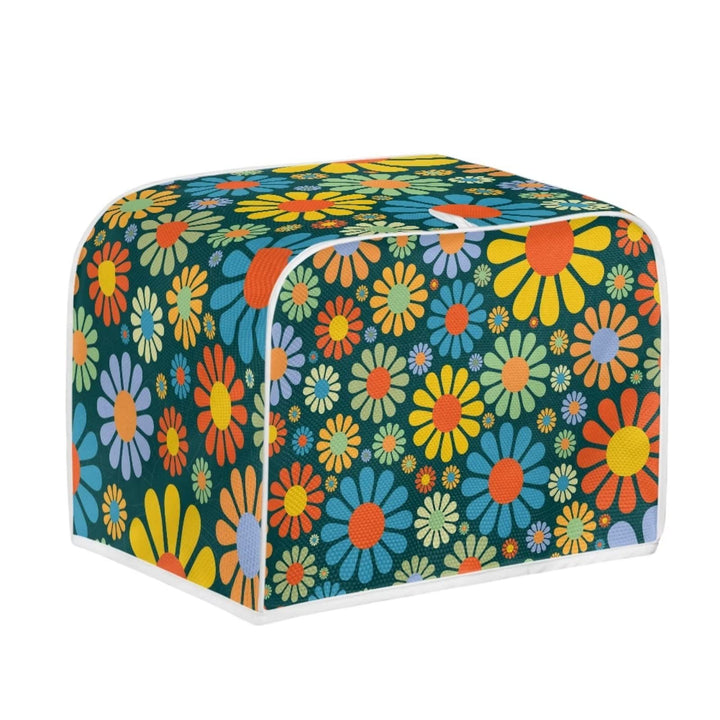 Toaster-Abdeckung mit Blumenmotiv und Gänseblümchen-Motiv, 2 Scheiben, Hahn-Muster, Brot-Toaster, Of