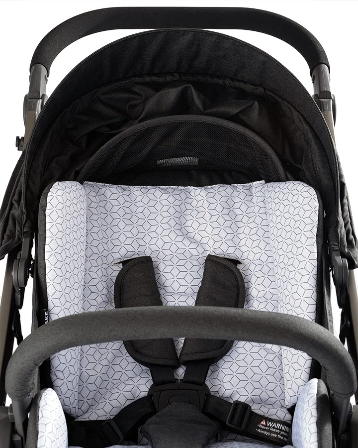 TWISTSHAKE Sitzauflage und Fusssack Set für Tour Kinderwagen, Schwarz Sitzauflage und Fusssack Schwa