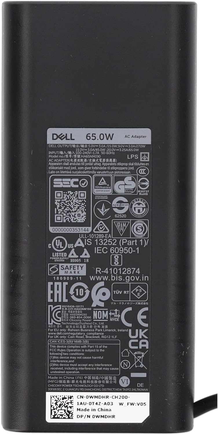 Dell XPS 13 (9370) Original USB-C Netzteil 65 Watt