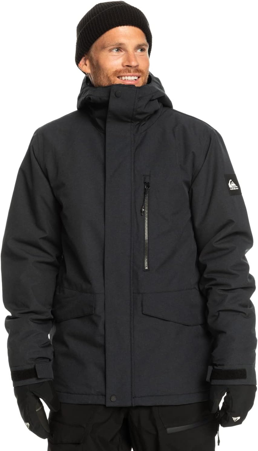 Quiksilver Herren Mission Solid Snow Jacke Schneejacke L true black, L true black