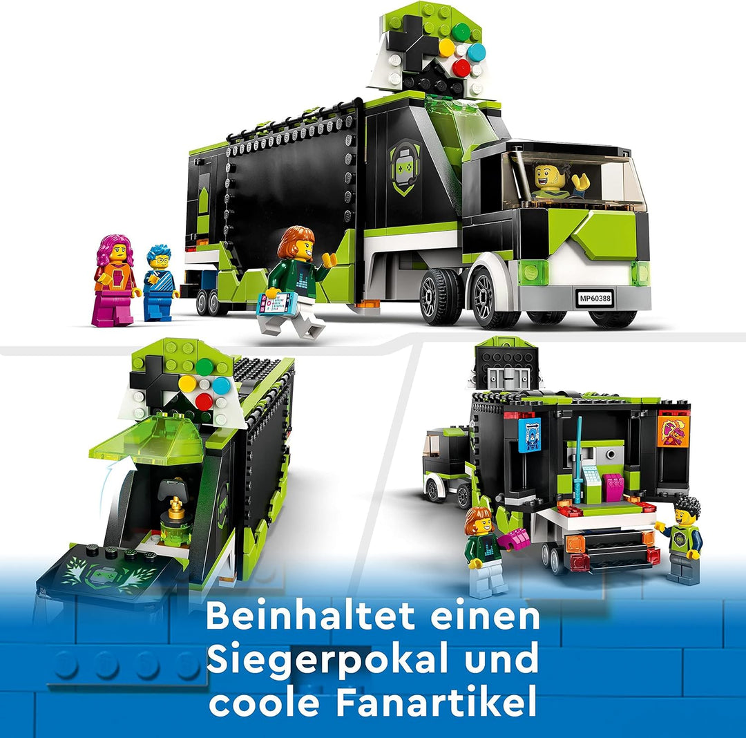 LEGO 60388 Gaming Turnier Truck, LKW-Spielzeug mit Minifiguren, Gamer-Geschenk für Jungen und Mädche